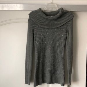 Gray sequin sweater
